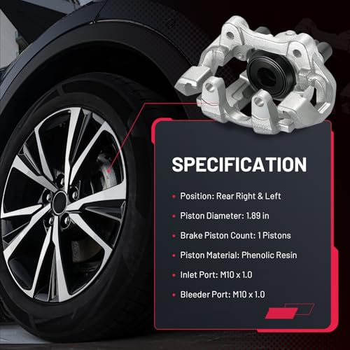 Image of BDFHYK 18-B5300 18-B5301 Rear Disc Brake Caliper Assembly Compatible with Dodge Durango 2011-2020 3.6L 5.7L V6 V8, Compatible with Jeep Grand Cherokee 2011-2020 3.0L 3.6L 5.7L V6 V8 2pcs