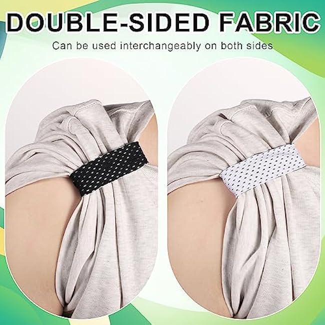 6pcs Jersey Sleeve Ties, Breathable Softball Sleeve Ties Sleeve Bands Sleeve Holders for Sports Soccer Sleeve Ties Sleeve Straps with Hook and Loop Fasteners for Shirts Sports Accessory Black