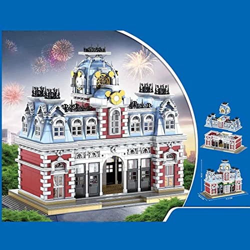 KEKRAV Modular House Building Set, Architektur Das Dream World Station Building Set, 3130 Lego -kompatible Blockstücke – Bild 5