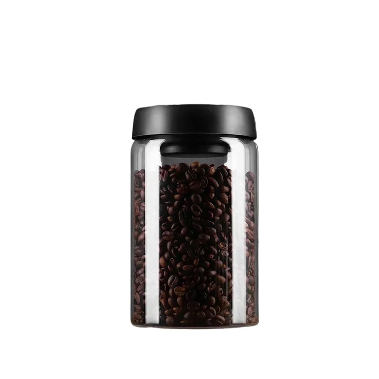 ASMJHQCLW Kitchen Storage Jar, Vacuum Sealed Glass Airtight Coffee Bean Jar For Fresh Storage(1200ml)