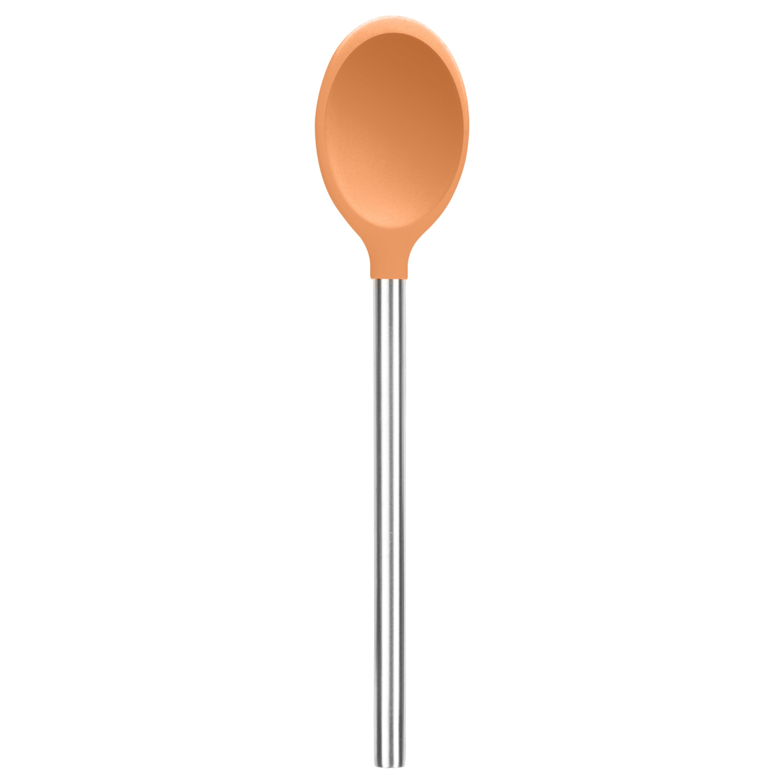 Cuillère à mélanger en silicone abricot idéale pour pâtisser en famille