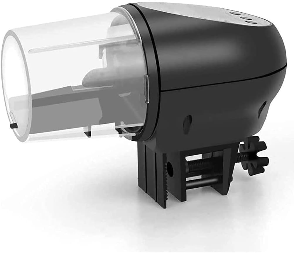 Liusj JUnst Fish Feeder Automatic Fish Feeder Aquarium Food Dispenser Digital Auto Timer Vacation Feeder for Aquarium or Fish Tank