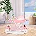 Dream on Me 2-in-1 Aloha Fun Baby Walker in Pink, Easily Convertible Baby Walker, Adjustable Three Position Height Settings, Easy to Fold and Store
