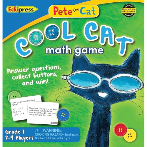 Pete The Cat Cool Cat Math Game Grade 1+