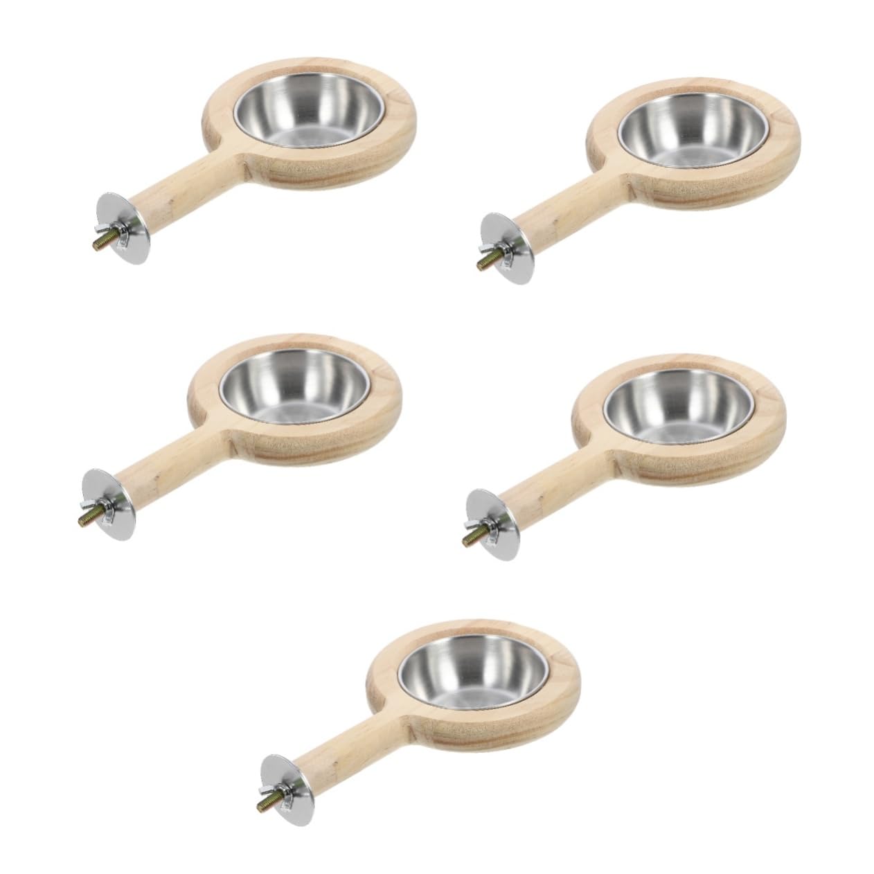Yardwe 5 Pezzi Di Mangiatoie Per Canarini Dispenser Di Cibo Per Pappagalli Contenitore Per Cibo Per Gabbie Per Uccelli