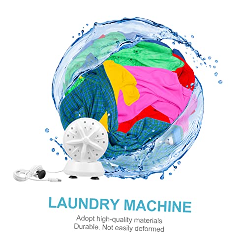 STOBOK Mini Washing Machine Portable Twin- Cleaner Sonic Washer for Travel Home Dormitory Hotel Usb Mini Travel Washer