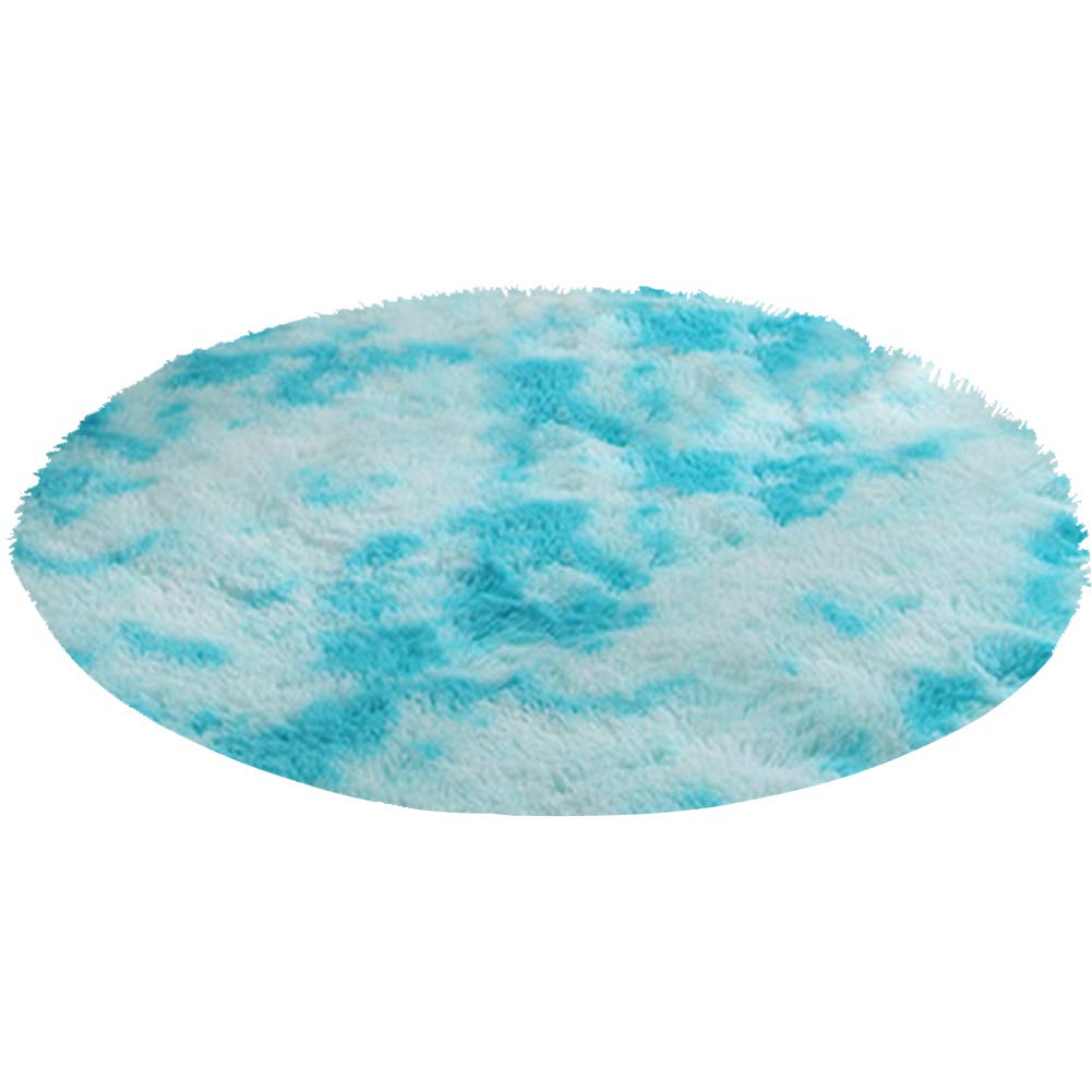 Ultra Soft Round Shaped Indoor Modern Area Rugs Fluffy Non-Slip Floor Carpets Silky Mat for Living Room Bedroom