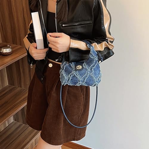 Denim Purses for Women, Jean Purse Denim Crossbody Bag Hobo Bags Shoulder Handbag3