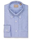EZ Tuxedo Gitman Button Down Oxford Blue Dress Shirt