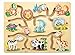 Woodyland 32 x 22,5 x 1,5 cm Labyrinthe avec têtes d'animaux Mobiles