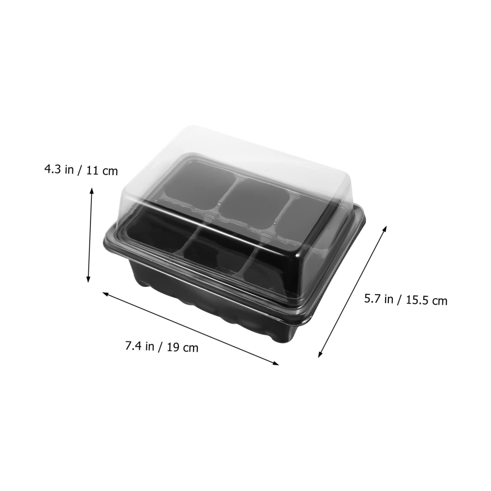 Kit de Plateau de Démarrage pour Semis 6 Trous, 10 Sets