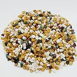 SZGULAIKE Gravel for Aquarium, Aquarium Rocks Natural Decorative Mixed Color Pebbles Fish Tank Grave