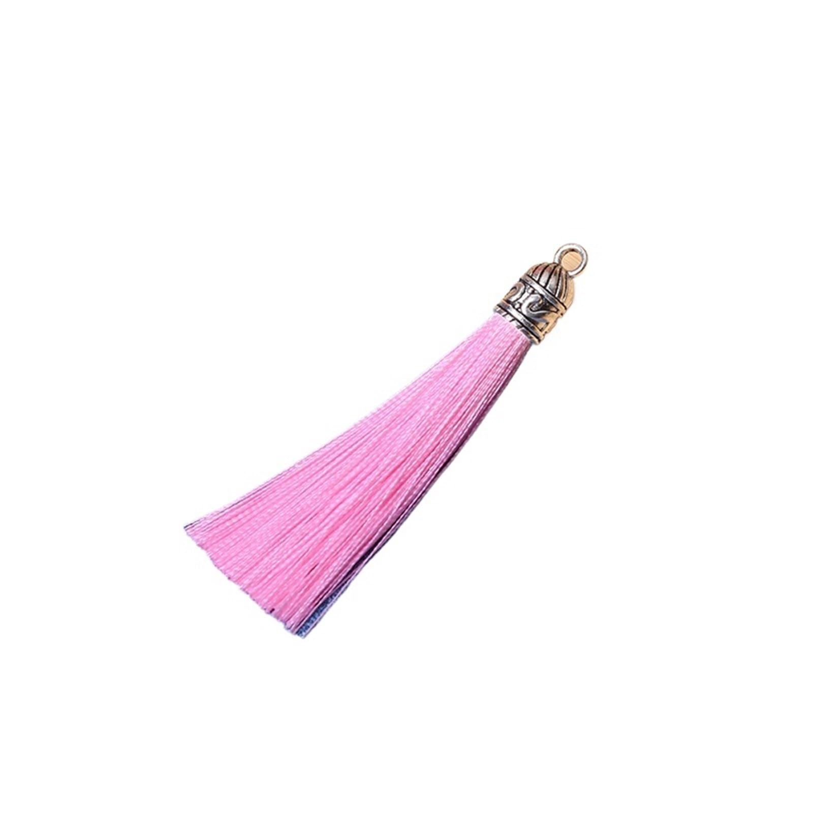 Ornamental tassel, Tassels Decoration Silky Handmade Mini Crafting Tassel for Bracelets DIY Craft