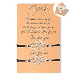BOCHOI Love Heart Infinity Best Friend Bracelets Pinky Promise Long Distance BFF Matching String Wis