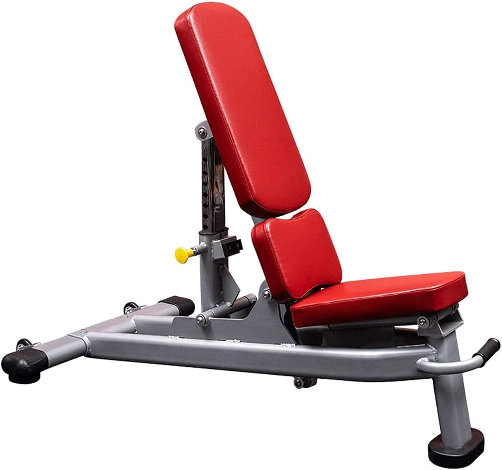 Squat Rack with Pulley and Handle Adjustable Weightlifting Bed for Home Gym, Workout Bench Press, Indoor Multi-Purpose Exercise Incline Decline Bench