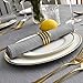 maxmill Jacquard Cloth Napkins 20 x 20 Inch Swirl Pattern Soft Comfortable and Luxury Serviette for Family Dinners Weddings Parties and Banquets Set of 4 Light Gray