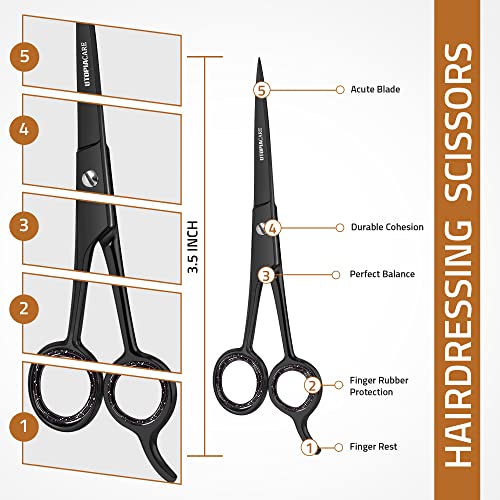 Utopia Care Hair Cutting And Hairdressing Scissors 3.5 Inch, Premium Stainless Steel Shears With Smooth Razor & Sharp Edge Blades, For Salons, Professional Barbers, Men & Women, Kids, Adults, & Pets #TOP1
