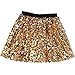 Flofallzique Gold Sequin Skirts for Girls Sparkle Toddler Birthday Party Dancing Tutu Skirt for 2-12 Years (8, Gold)