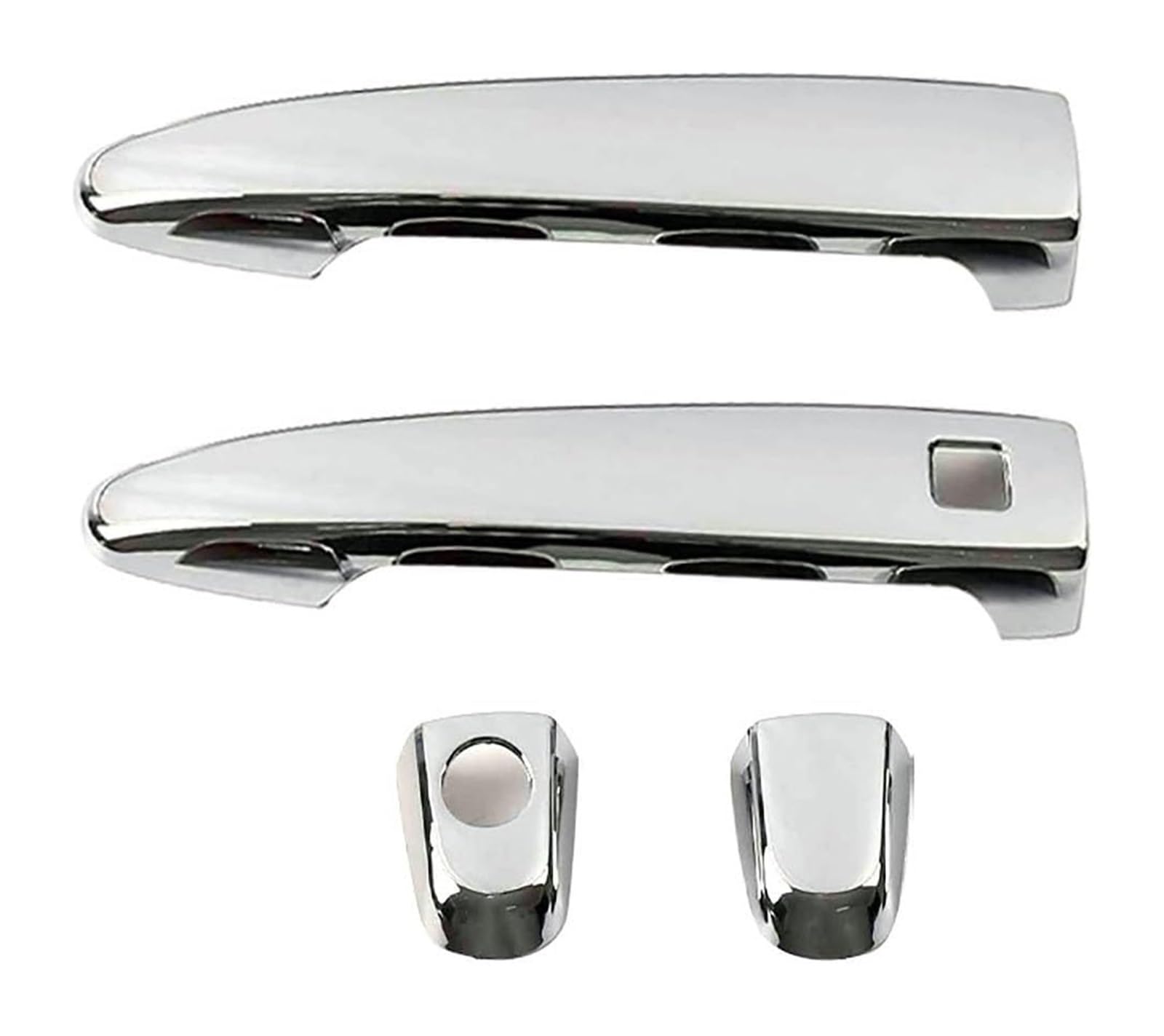Ysbvblrmrv 2 Doors Electroplated Car Outside Door Handle Cap For Alphard H10 H20 2002-2015 Single Hole 1-Smart Door Handle Bowl Anti-Scratch Modification Car Guard Trim(2 Doors Electroplated)