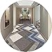 Produktbild Korridor Teppichläufer Langer Flur Teppich Modernes geometrisches Design 6mm Dicker Rutschfester Eingangsmatte anpassbare Größe: 1.2x1 / 0.8x7m Hall Rugs (Color : A, Size : 1.2x6m)
