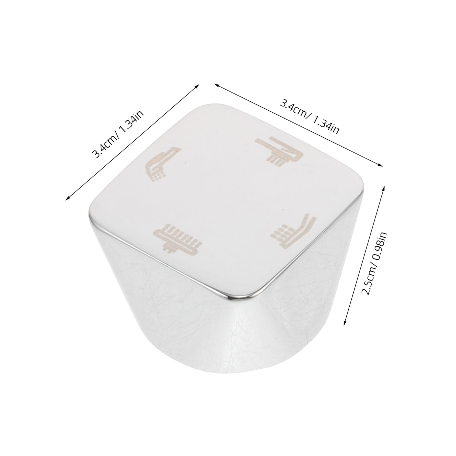 2 Pezzi Maniglia Deviatore Doccia a 4 Velocità in Metallo, Ricambio Manopola Selettore per Rubinetto Doccia, Set per Sostituzione Accessori Bagno Moderno