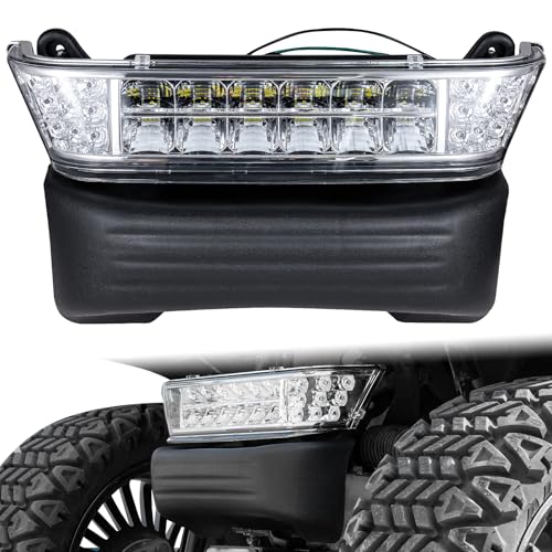 Wekani Upgrade Golf Cart Headlight Kit With Bumper