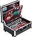 Produktbild Meister Werkzeugtrolley 238-teilig - Mit Qualitätswerkzeug von Knipex & Wera - Teleskophandgriff / Profi Werkzeugkoffer befüllt / Werkzeugkiste fahrbar auf Rollen / Werkzeugbox / 8973770