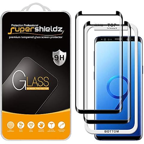 2-Pack Supershieldz Tempered Glass Screen Protector for Samsung Galaxy S9 Cover