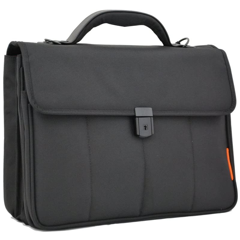 Davidts BRIEFCASE 41cm Double + Front Pocket The Davidt's Chase Black (Noir)