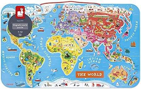 まとめ買い 92コのマグネットで世界地図を完成させよう D Janod Tyjd マグネット ワールドマップ パズル 子ども用ファッション小物 Www Solidarite Numerique Fr