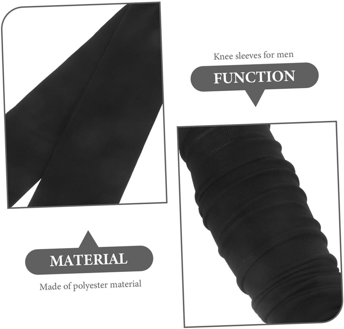 Yardwe 2pcs Men’s Calf Compression Sleeves Football Leg Sleeves Black S Youth Size Running Support Varicose Vein Relief Soccer Leg Compression