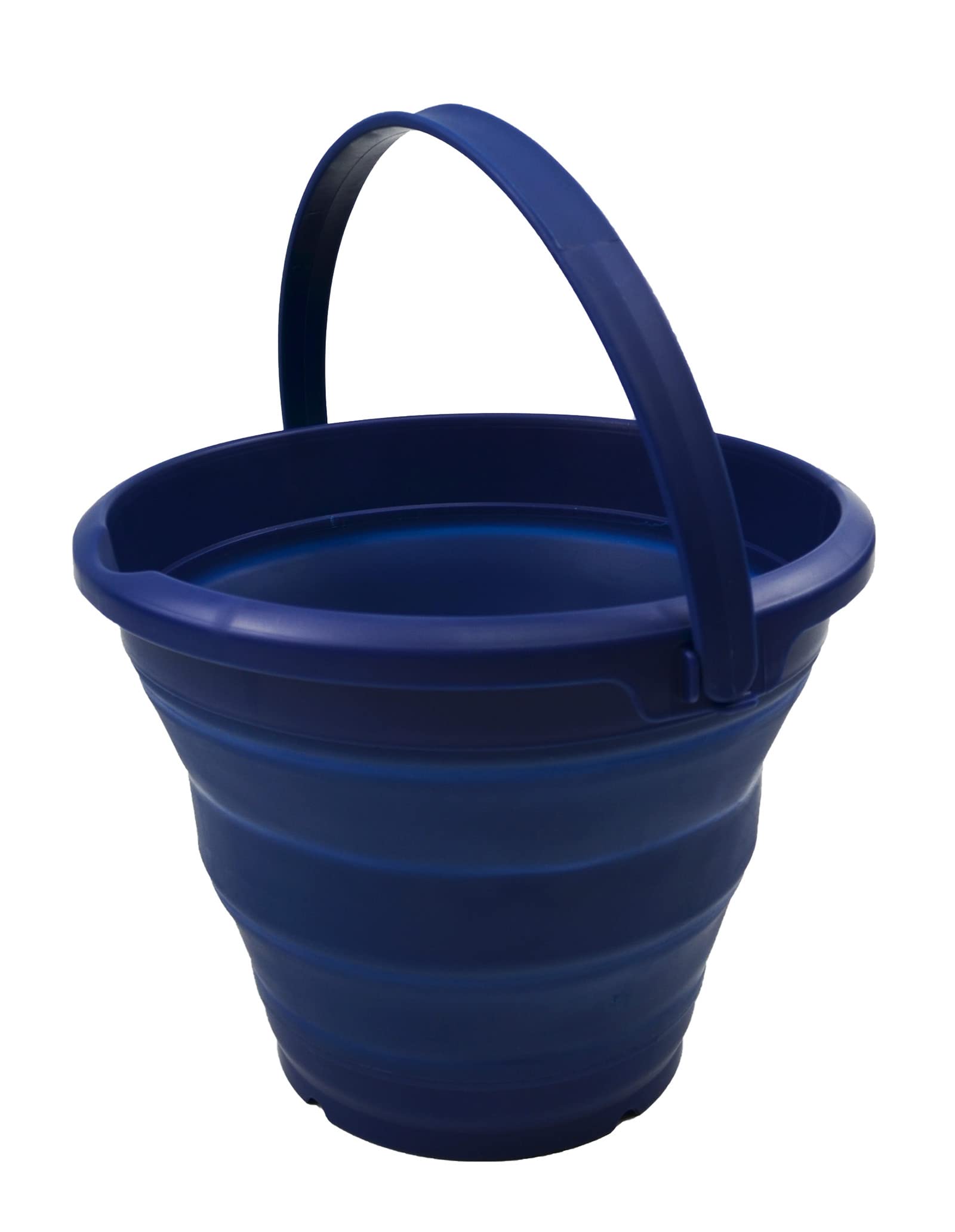 SAMMART Collapsible Bucket (Royal Blue, 5.5L - Round)