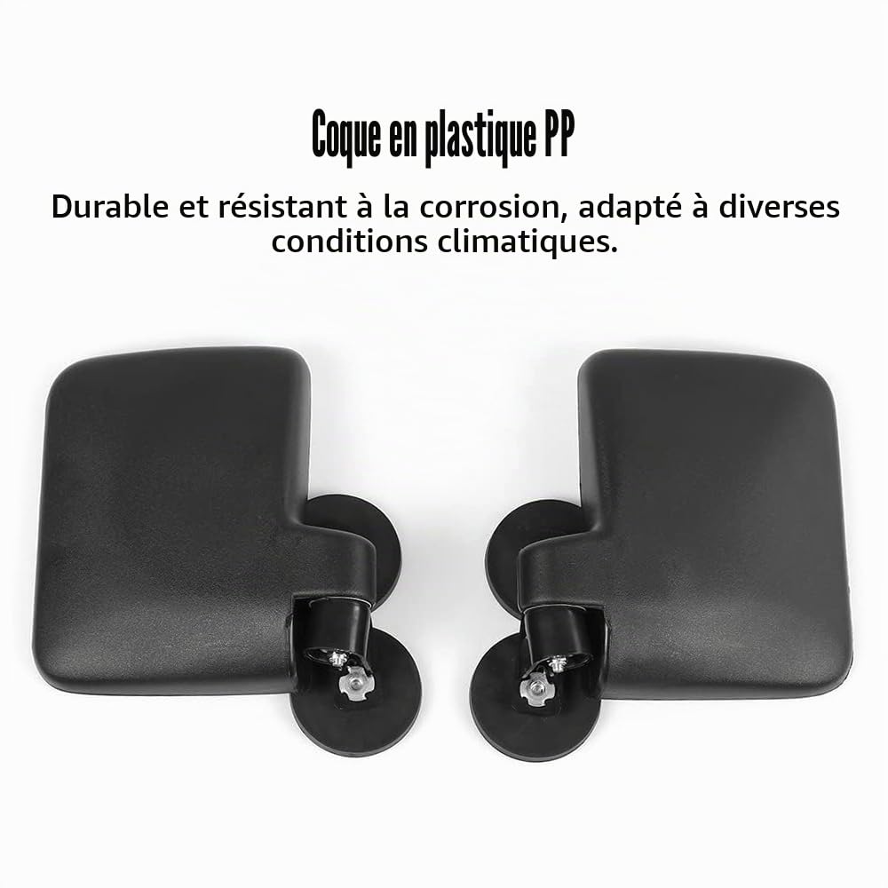 Rétroviseur Latéral Magnétique, Rétroviseurs Rotatifs à 360 Degrés pour Tracteurs Compacts, Tondeuses Autoportées, Voiturettes de Golf