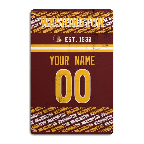 Image of W Metal Sign for Outside Custom Name and Number Gifts
