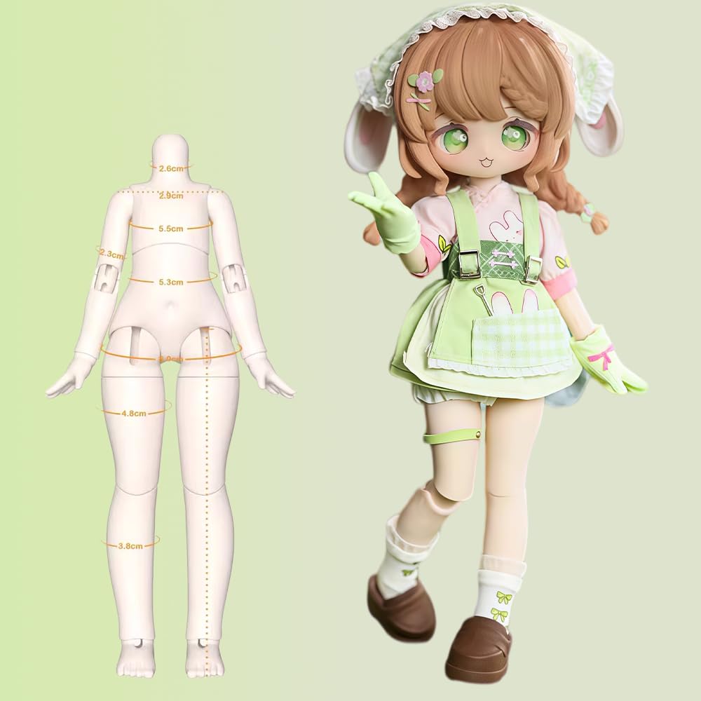 niannyyhouse BJD Blind Box Figur, Ball Jointed Doll with Clothes, Island Adventure Series, 1:12 Scale, Articulated Collectible Dress-up Action Figure (4PCs)