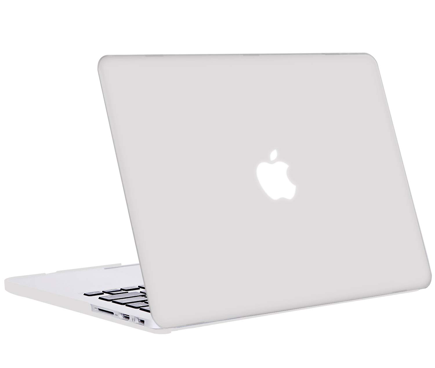 TECOOL Cover compatibile con MacBook Pro 13 Pollici Retina 2015 2014 2013 fine 2012 (A1502 A1425), Custodia Rigida Protettiva Sottile in Plastica e Copritastiera UE, Blanco Escarcha