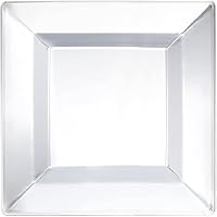 Vista 7 de Party Essentials 10 cuencos cuadrados para aperitivos, recipientes torzados de plástico duro, 12 oz.