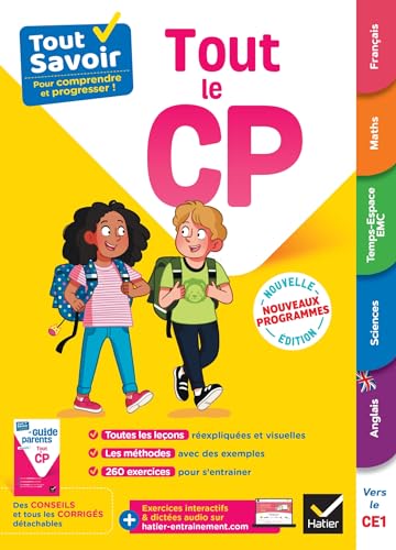 Tout Savoir CP - Tout-en-un: cours, méthodes et exercices dans toutes les matières