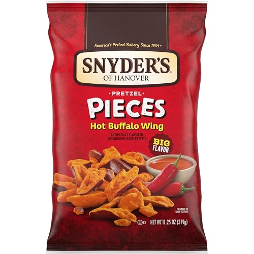 Snyder's of Hanover Hot Buffalo Wing Flavored Pretzel Pieces, 11.25 Oz