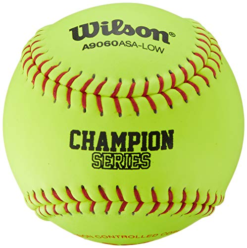 Softball Wilson ASA cuir 30,5 cm avec coutures surélevées pour un contrôle de lancer optimal