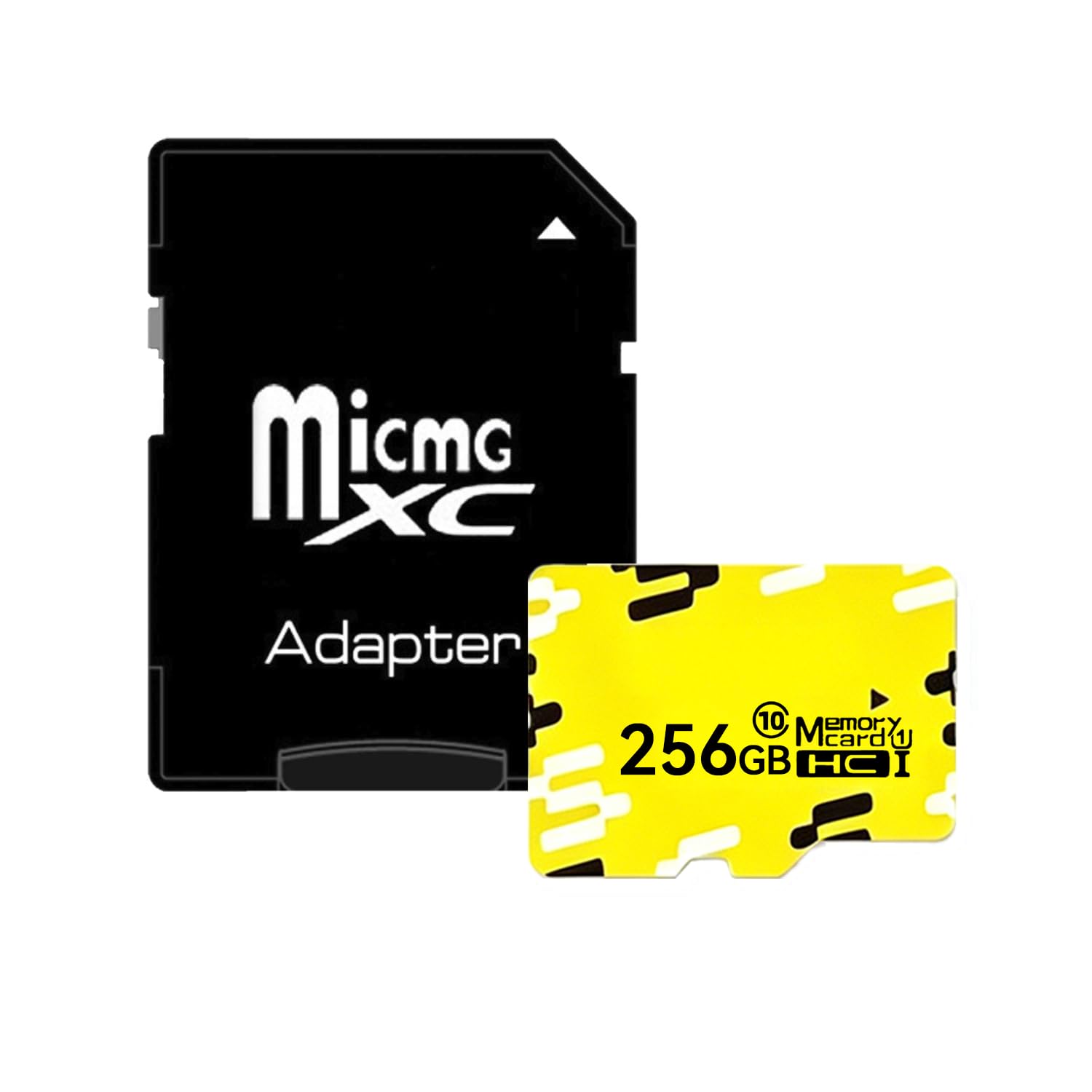 Cartão micro SD de 256 GB, cartão de memória UHS-I microSDXC com adaptador SD, leitura