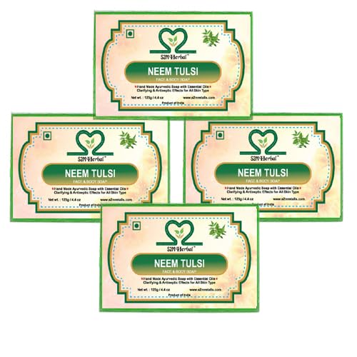 Image of Neem & Tulsi Soap (Pack of 4) (4 x 125 g)