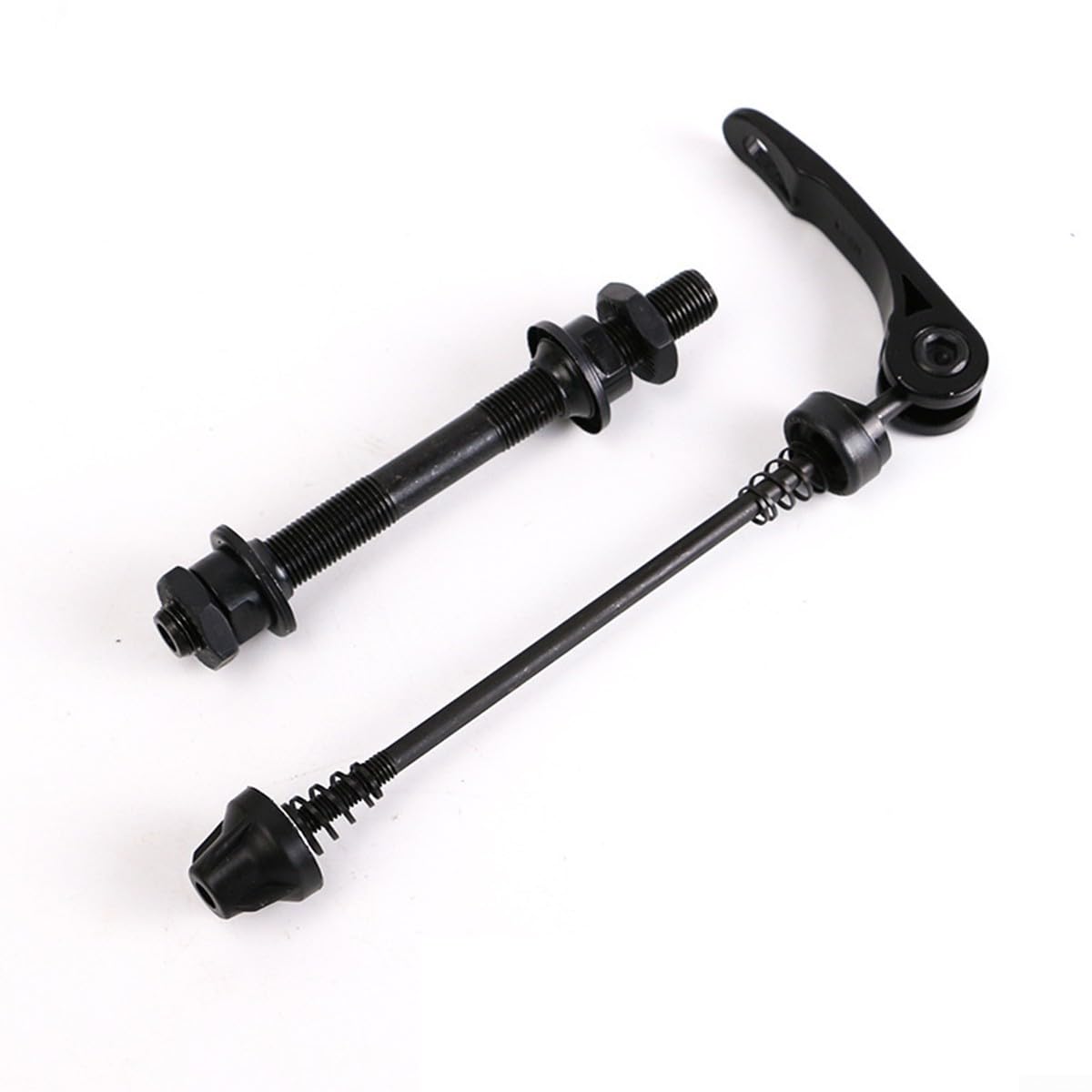 Quick Release Skewer Set for Mountain and Road Bikes, Iron Front and Rear Wheel Hub Axle Replacement Kit, Compatible with 20 to 28 Inch For Repair Parts(Front)