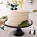 Chinco 16 Pieces Cute Panda Figurines Mini Panda Decor Waterproof Toys Playset Miniature Plastic Doll Garden Figurines Mini Cake Toppers Party Favors Decorations