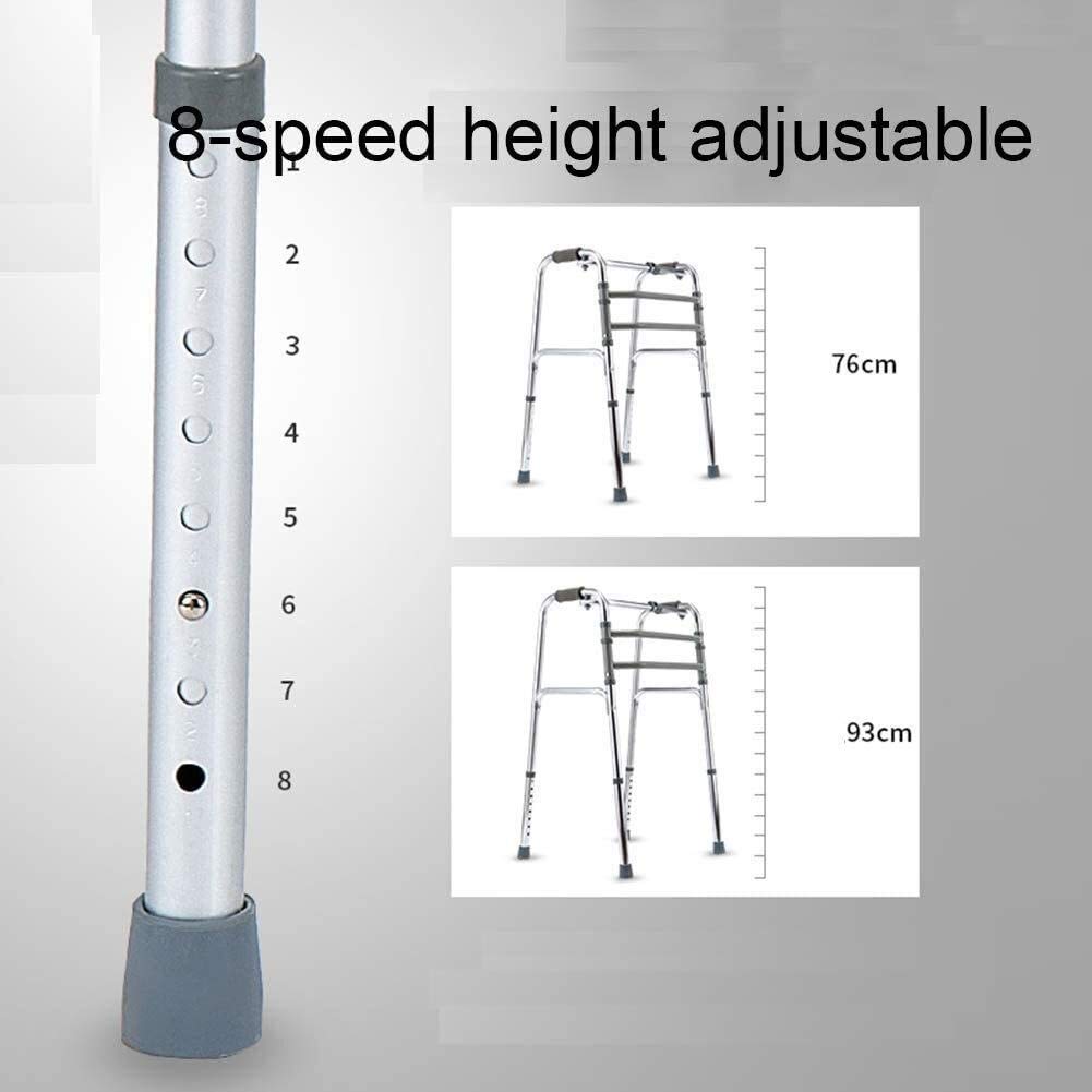 Walker For Seniors Rollator Składana rama do chodzenia z kółkami Lekka regulacja wysokości Walker Aluminiowy Rollator z interaktywnym trybem stałym little surprise
