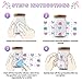 GOMAKERER 10 Sheets UV DTF Cup Wrap Transfer Stickers, Pink Blue Coquettte Bows Rub on Decals Disco Ball Flower Cake Waterproof Cup Transfer Decoration for DIY Bottles Drink Jam Cake Container