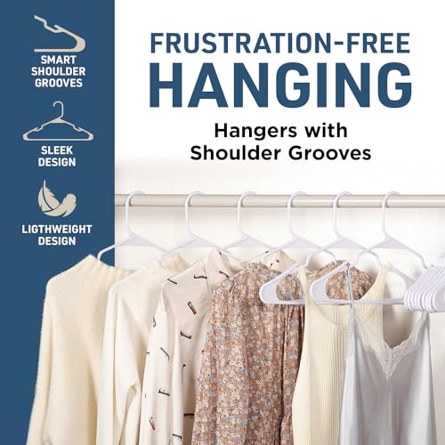 Plastic-Clothes-Hanger-Set-30-Pieces-Versatile-Lightweight-Space-Saving-Non-Slip-Slim-Designed-Dry-and-Wet-Clothes-Hanger-Set-White