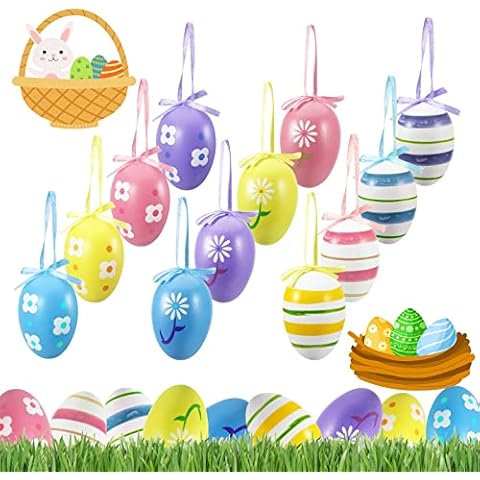 Dekewe Huevos de Pascua Decoración, 24 Piezas Cover