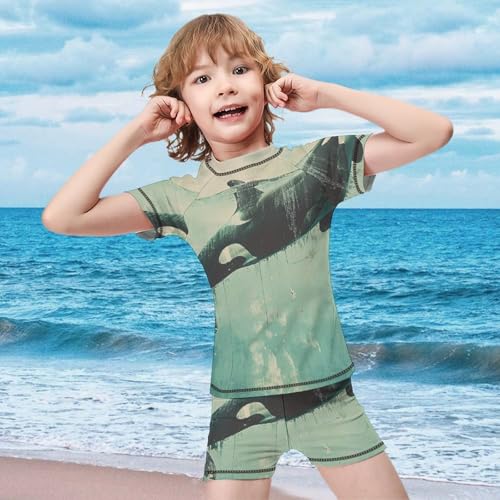 Killer Whale SwimmingChildren's Casual Swimsuit Set - Simple and Versatile9-11Y（140cm）3