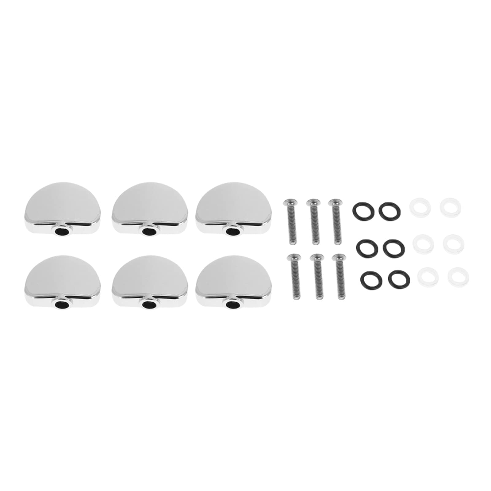Bnineteenteam Machine Head Accessories, Universal Guitar Tuner Machine Head Semicircle Alloy Button Tuning Key Performance Accessory Musical Instrument Accessories